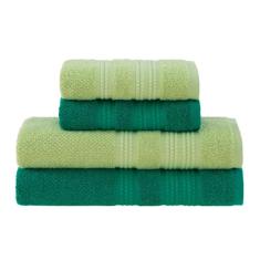 Jogo de Toalhas Buddemeyer Frape Dots Banho Verde Claro/Verde 4 peças