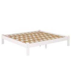 Cama King Size Turca Reforçada Madeira Cor Branco - Nemargi