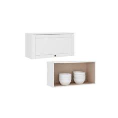 Armário Aéreo Com 1 Porta Basculante Para Cozinha 80 cm - Carraro Móve