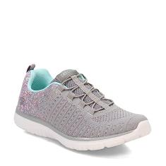 Skechers Tênis feminino Virtue, Cinza/Multi, 38