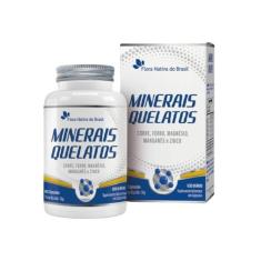 Minerais Quelato (Fe,Mg,Cu,Mn,Zn) 60caps - Flora Nativa