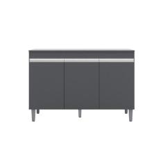 Balcão de Cozinha Manu 120cm S/ Tampo Cor Cinza - AJL Móveis