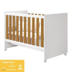 Berço Mini Cama Katatau Flex Branco/Savana - Reller Móveis, Branco/Sav