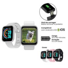 Relógio Digital Inteligente D20 Android iOS Bluetooth Conexão Celular 