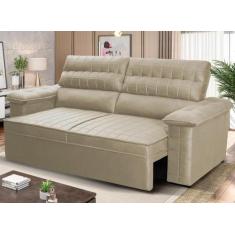 Sofá Retrátil Reclinável 3 lugares com molas 2,00m Quantum Suede Velut
