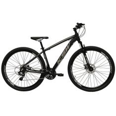 Bicicleta Aro 29 Ksw Xlt 24v Freio A Disco Suspensão Mountain Bike Alumínio - Preto/Prata