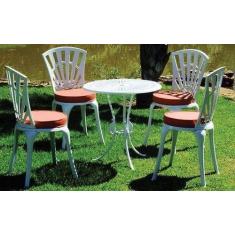 Conjunto de Mesa para Jardim Capri em Alumínio Fundido Unifer Móveis