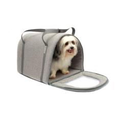 Bolsa Veneza para Cachorro e Gato Pet - Bichinho Chic, Cinza, M