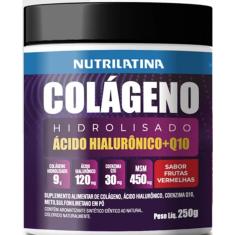 Colágeno Hidrolisado (250g) Nutrilatina - Sabor Frutas Vermelhas-Unissex