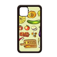 Capa Vegetables Berinjela Gengibre Abóbora para iPhone 12 Pro Max para Apple Mini Mobile Case