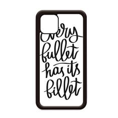 Capa Every Bullet Has Its Billet para iPhone 12 Pro Max para Apple Mini Mobile Case