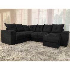 Sofá Canto Preto 601 Áustria