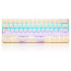 Teclado mecânico de 63 teclas durável com teclas coloridas
