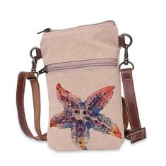 COTT N CURLS Starfish – Carteiras de pulso para mulheres, bolsas transversais, bolsa transversal pequena, sacola, bolsa para celular, Off-white