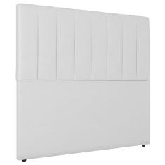 Cabeceira Cama Box Casal Queen Size Ivana 160cm Sintético Branco