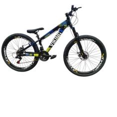 Bicicleta Aro 26 Vikingx Tuff 25 Aluminio Mtb Freeride 24v Mtb Suspens