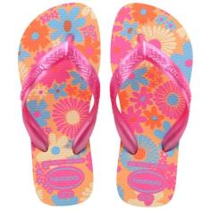 Chinelo Havaianas Infantil, Kids Flores 25/6 Pêssego, Havaianas
