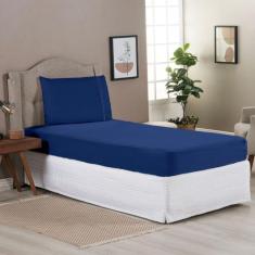 Lençol Solteiro 2 Peças 400 Fios Micro percal - Bela Casa Shopping Hom