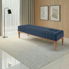 Recamier de Madeira Eucalipto, Estofado e Detalhe em Costura Valentin 