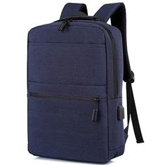 Mochila para laptop Mochila para computador de grande capacidade resistente ao desgaste em nylon usb para carregamento com orifício para fone de ouvido