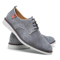 Sapato Masculino Casual Moderno Leve Palmilha Gel Confortável Tamanho:39;Cor:Cinza