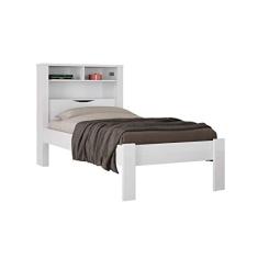 Cama de Solteiro com Baú Invicta Branco