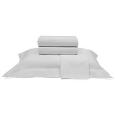 Jogo de Cama Buettner Queen Percal 1000 Fios Dobra Feita 4 peças Branco