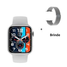 Relogio Smartwatch W28 Pro Series 8 Tela Infinita + Pulseira Metal Mil