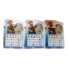 Kit 3 Cartelas Adesivo Unha Infantil Personagens Licenciado - Ladeira 