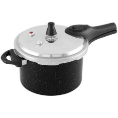 Panela de Pressão Brinox 4,2L Preta - Ceramic Life Pressure, 4,2L, Mar