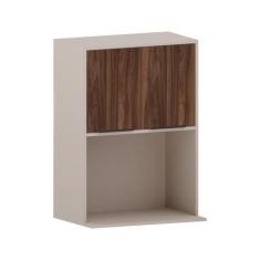 Armário Aéreo 60 cm 2 Portas com Nicho Microondas Stylo Luciane Móveis