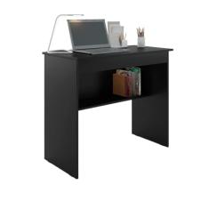 Escrivaninha Mesa de Computador com 1 Gaveta e Prateleira para Quarto ou Escritório Estudo Notebook(Preto)