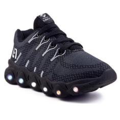 Tenis Infantil De Led Meninos Calce Facil Desenhos Luzinha LIGHT-Masculino