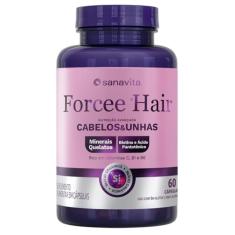 Sanavita - Vitamina para Cabelos e Unhas - Forcee Hair - Para Fortalecimento - 60 Cápsulas