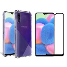 Capa Case Antiqueda Impacto Compatível Samsung Galaxy A30s 6.4" + Película Vidro Temperado 3D