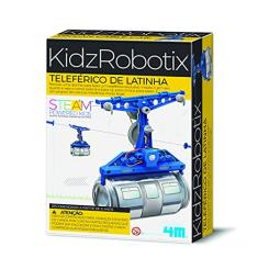 KIDZ LABS Teleférico De Latinha - Kit Montagem Brinquedo Educativo - Engenharia - Crianças 8 Anos ou Mais