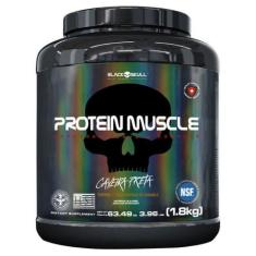 Protein Muscle Black Skull - 1,8Kg (Blend Proteínas) - Caveira Preta