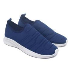 Tenis Esportivo Feminino Slip On Calce Facil Dia A Dia Caminhada Confortavel Casual Lancamento-Feminino