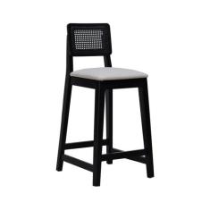 Banqueta Gabi Madeira Maciça Encosto Anatômico c/ Telinha e Assento Es