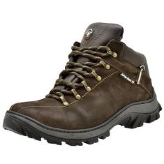 Coturno de couro modelo adventure urbano  260 cafe - ATRON, Marrom, 40