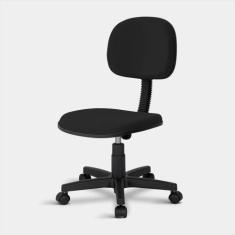 Cadeira Secretária Turim Giratória - Flex Cadeiras, Preto