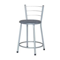 Banqueta Baixa Ratan Cinza Retro - Lamar Design, Azul