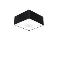 Plafon Quadrado Md-3000 Cúpula Em Tecido 12/25x25cm Preto - Bivolt