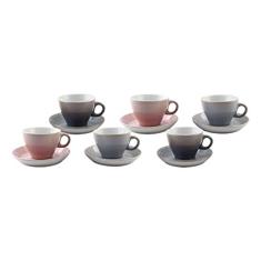 Wolff CJ 6 XÍCARAS CAFÉ CERÂMICA C/PIRES MODÈLE COLORIDO 200ml