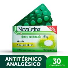 Novalgina Dipirona Monoidratada 500mg 30 comprimidos 30 Comprimidos