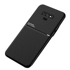 Kepuch Mowen Case Capas Placa de Metal Embutida para Samsung Galaxy Note 9 - Preto