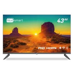 Smart Tv 43" Hq Full Hd Hdr Tela Sem Bordas Android 11 Design Slim Pro