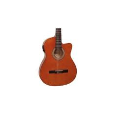 Violão eletroacústico giannini flat nylon cutaway nf-14 ceq,  Natural