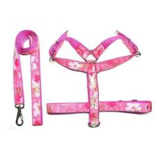 Coleira Peitoral Pit Bull 25 Mm Xadrez Para Cachorros - Rosa - Nica pe