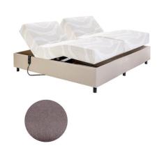 Cama Casal Centauro Suéde Grafite 140x200x64 cm Pilati